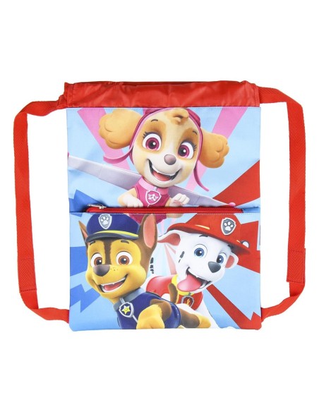 mochila-saquito-patrulla-canina-disney-1.jpg – Vista frontal con los personajes.