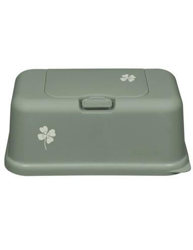 CAJA PORTA TOALLITAS VERDE MATE CON TREBOL FUNKYBOX