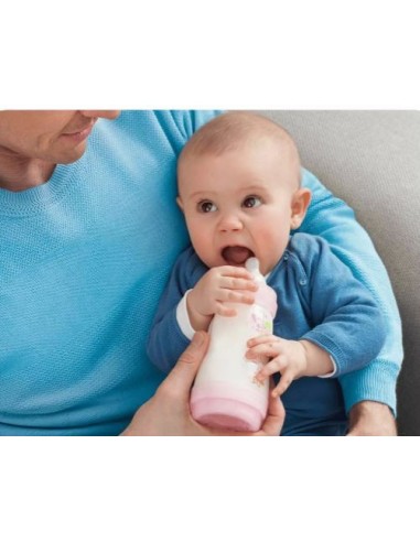 Biberón Anti-Cólicos 320ml rosa +4m Mam Baby