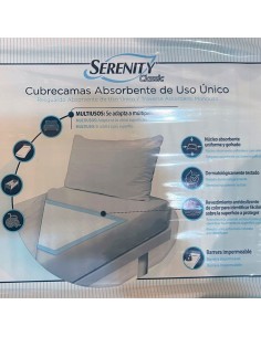 Empapadores 30uds Absorbentes 60X60 un solo uso cubrecamas Serenity 2