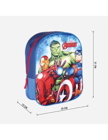 mochila-3d-los-vengadores-disney-4.jpg – Detalle de la cremallera reforzada.