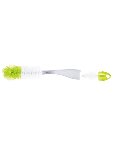 ESCOBILLA LIMPIA BIBERONES 2 EN 1 CON FIBRAS DOBLES TIGEX.