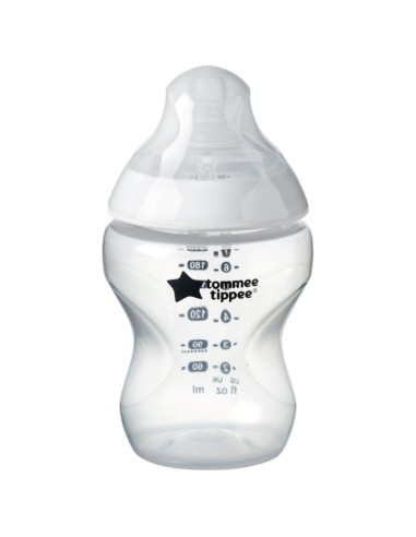 BIBERÓN SILICONA CLOSER TO NATURE FLUJO LENTO 260 ML 0M+ TOMMEE TIPPEE