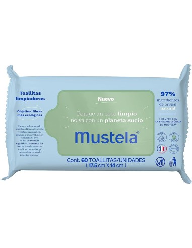 PACK 3 PAQUETES TOALLITAS AGUACATE BIO 180 UDSMUSTELA