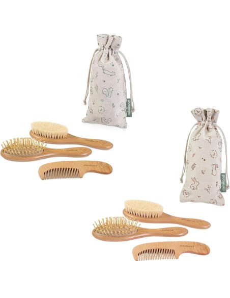 Set peines y cepillos Nature Haircare - Miniland