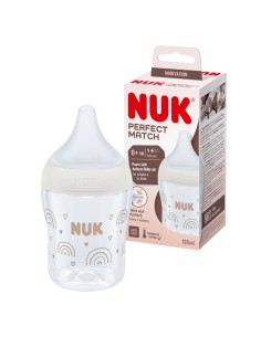 Biberón Perfect Match "arcoíris" (0-6M) 150ml - NUK 2