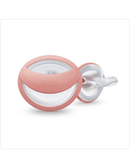 Chupete Mommy Feel rojo-gris pack 2 uds. 0-9M NUK