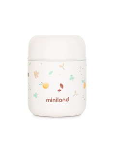 termo-alimentos-blanco-food-thermy-mini-280ml-miniland-1.jpg – Vista frontal del termo blanco Food Thermy Mini.
