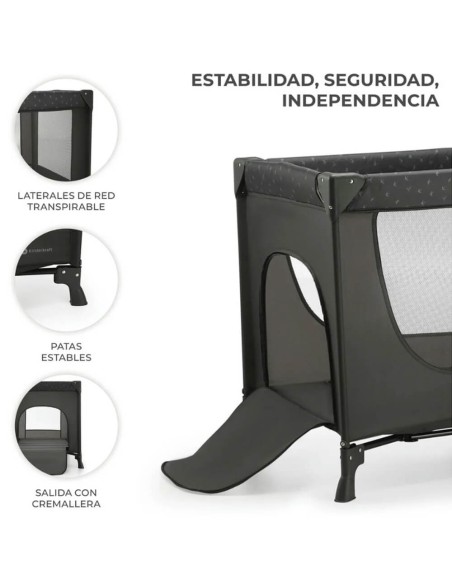 cuna-viaje-joy-light-kinderkraft-2.jpg – Detalle de la doble altura.