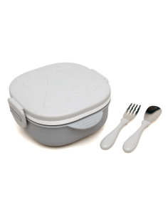 Caja almuerzo cuadrado 450 ml acero inoxidable Kiokids 2