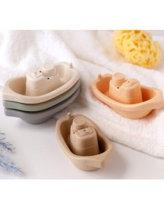 Set 5 juguetes de Baño 12cm diseño de barquitos +6m kiokids 2