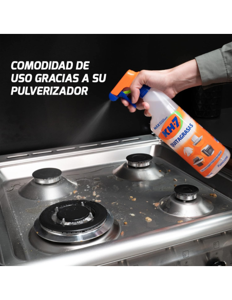 kh7-quitagrasas-desinfectante-650ml-6.jpg – Detalle del pulverizador y etiqueta.