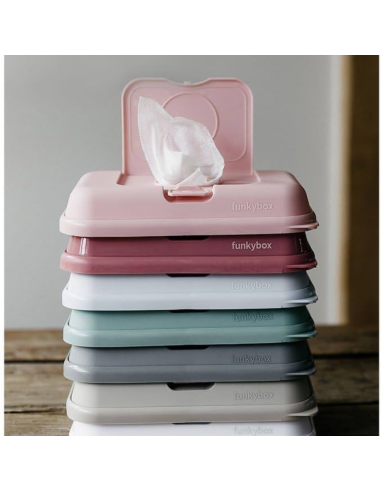 Caja toallitas blanca con estrellitas -  Funkybox