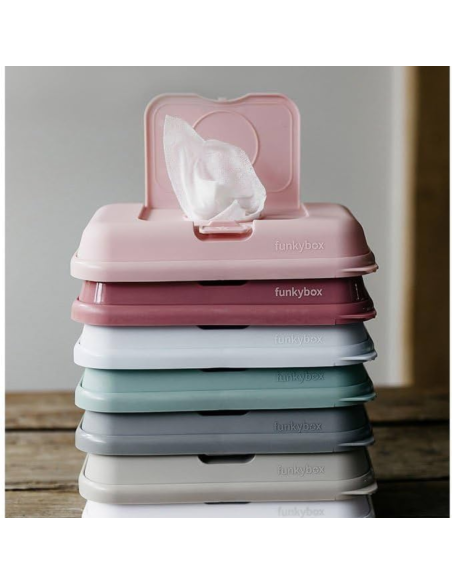Caja toallitas blanca con estrellitas -  Funkybox