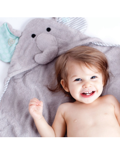 TOALLA BEBE elefante  ZOOCCHINI 2