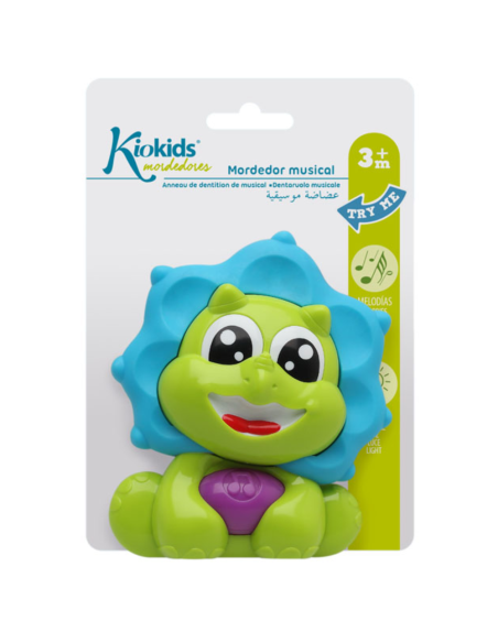 Mordedor musical dinosaurio 3M+ Kiokids