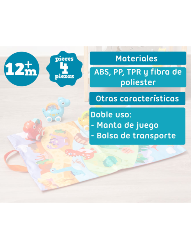 Manta de actividades con dinosaurios | Kiokids - Nappy.es
