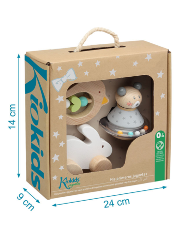 Set juguetes de madera (3 uds.) | Kiokids - Nappy.es