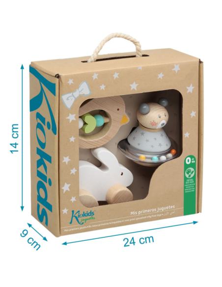 Set juguetes de madera (3 uds.) | Kiokids - Nappy.es