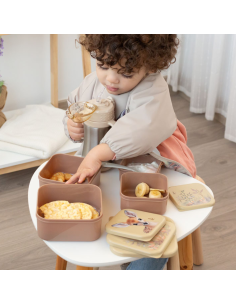 Set porta alimentos 4uds Beige Kiokids 2