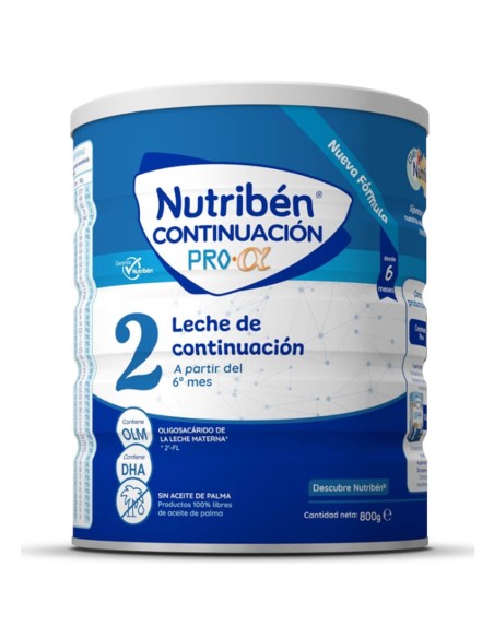 Pack 2 uds. Leche Continuación 2 Nutribén 800gr | Nutribén - Nappy.es