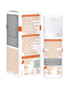 Protector solar facial antimanchas Ecran FPS50 50ml en tubo reciclable, ideal para uso diario y piel sensible 2