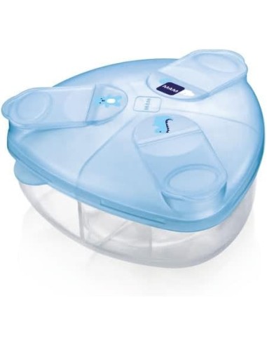 Dosificador leche en polvo azul (120gr) | Mam Baby - Nappy.es
