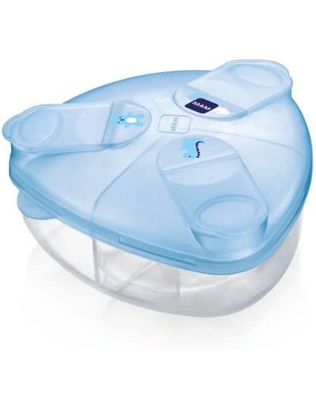 Dosificador leche en polvo azul (120gr) | Mam Baby - Nappy.es
