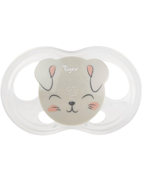 Pack de chupetes Soft Touch Osa y Conejo 0-6M Tigex