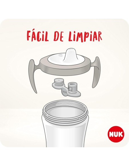 Taza de entrenamiento color rosa 6M+ 230ml NUK
