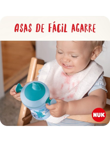 Taza de entrenamiento color rosa 6M+ 230ml NUK
