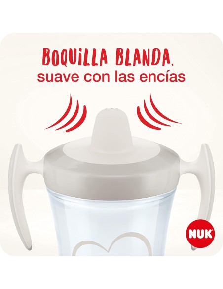 Taza de entrenamiento color rosa 6M+ 230ml NUK