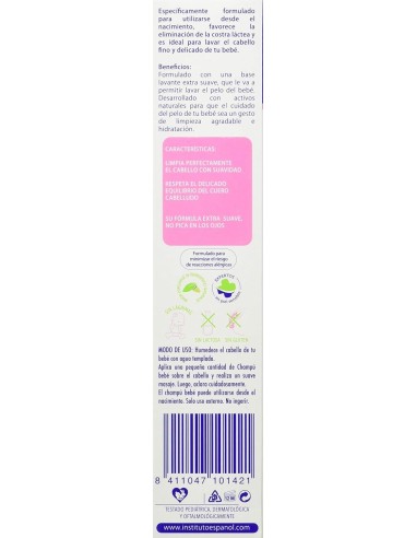 Champú extra suave línea bebé 300ml. Instituto Español