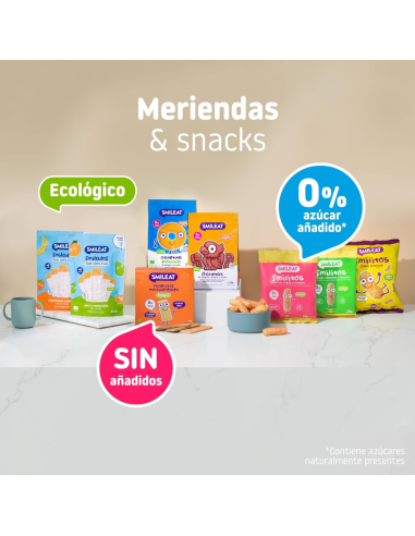 Smilitos sabor fresa y plátano eco |Smileat - Nappy.es