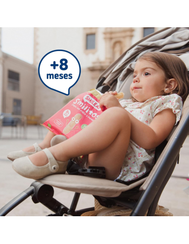 Smilitos sabor fresa y plátano eco |Smileat - Nappy.es