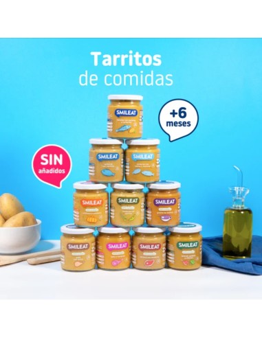 Oferta Potito pollo con arroz ecológico tarrito 230g. +6M Smileat
