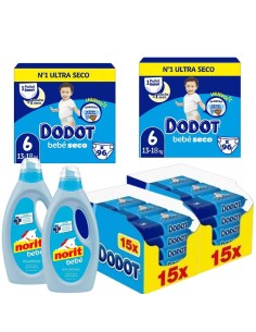 Pañales Dodot Bebé-Seco Talla 6 (192 uds.)