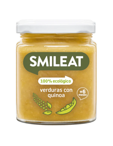 Tarrito de verduras con quinoa 230 gr | Smileat - Nappy.es