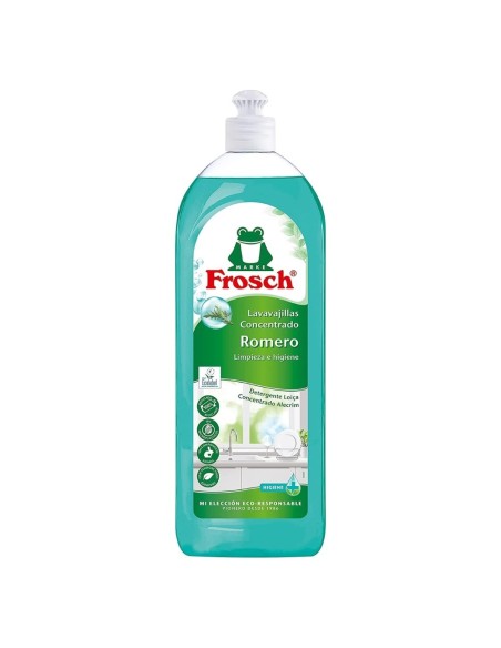 lavavajillas-concentrado-romero-750ml-frosch-1.jpg – Vista frontal del lavavajillas Frosch Romero 750 ml.