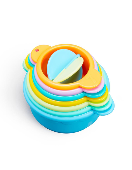 Set 7 vasos apilables con molino | Munchkin - Nappy.es