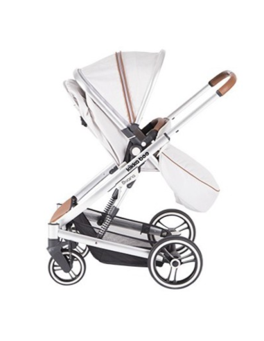 Silla de paseo gris melange con capazo | KikkaBoo - Nappy.es