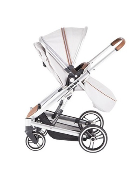 Silla de paseo gris melange con capazo | KikkaBoo - Nappy.es