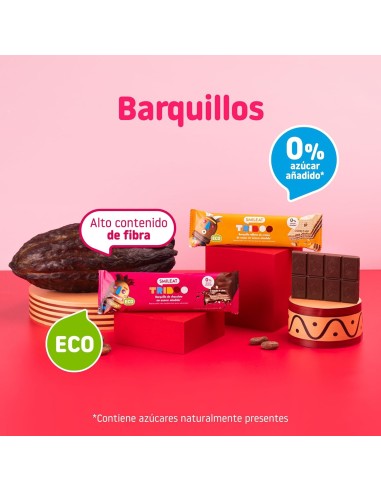 Oferta Barquillo TRIBOO recubierto de chocolate 40g. Smileat