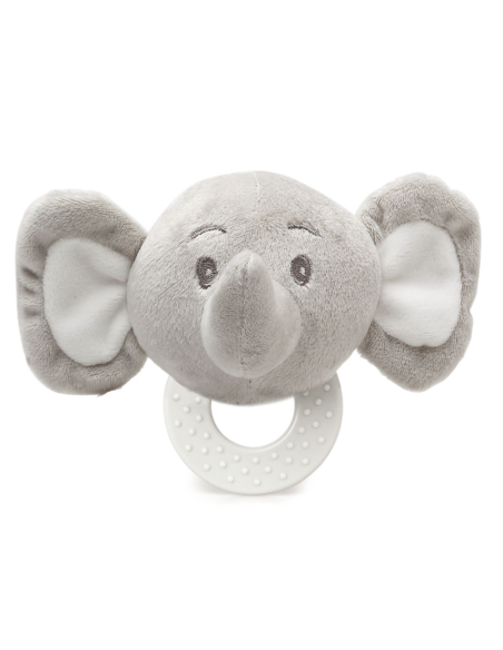 Mordedor peluche elefante gris 13 cm | Kiokids - Nappy.es
