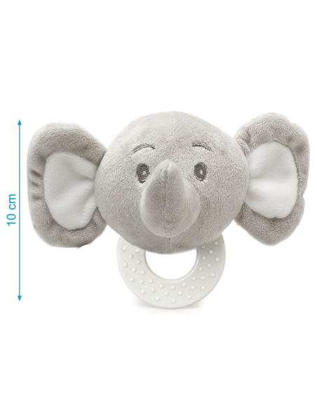 Mordedor peluche elefante gris 13 cm | Kiokids - Nappy.es