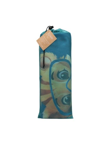 Oferta Toalla red de playa de microfibra león-tigre 150X75cm. Kiokids