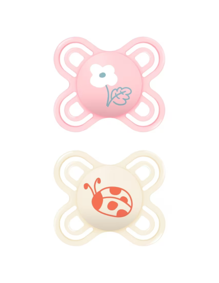 Chupete Perfect Start 0-2M color rosa (2 uds) Mam Baby