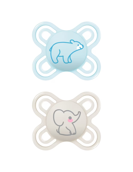 Chupete Perfect Start 0-2M color azul (2 uds) Mam Baby