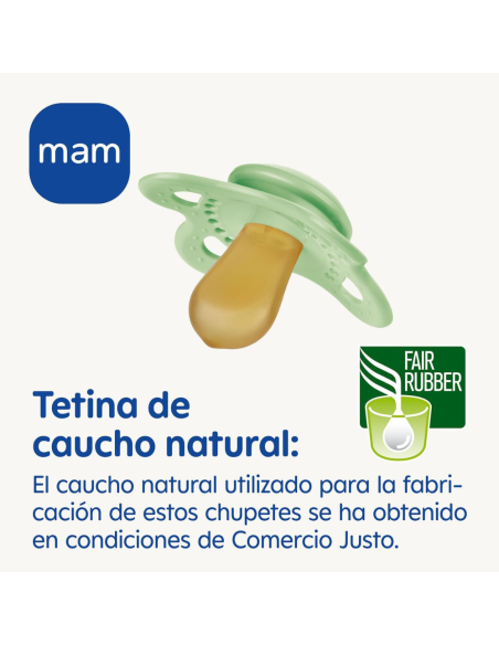 Chupete Start Silicona 2 uds color azul (0-2M) Mam Baby