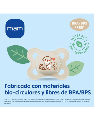 Chupete Start Silicona 2 uds color azul (0-2M) Mam Baby